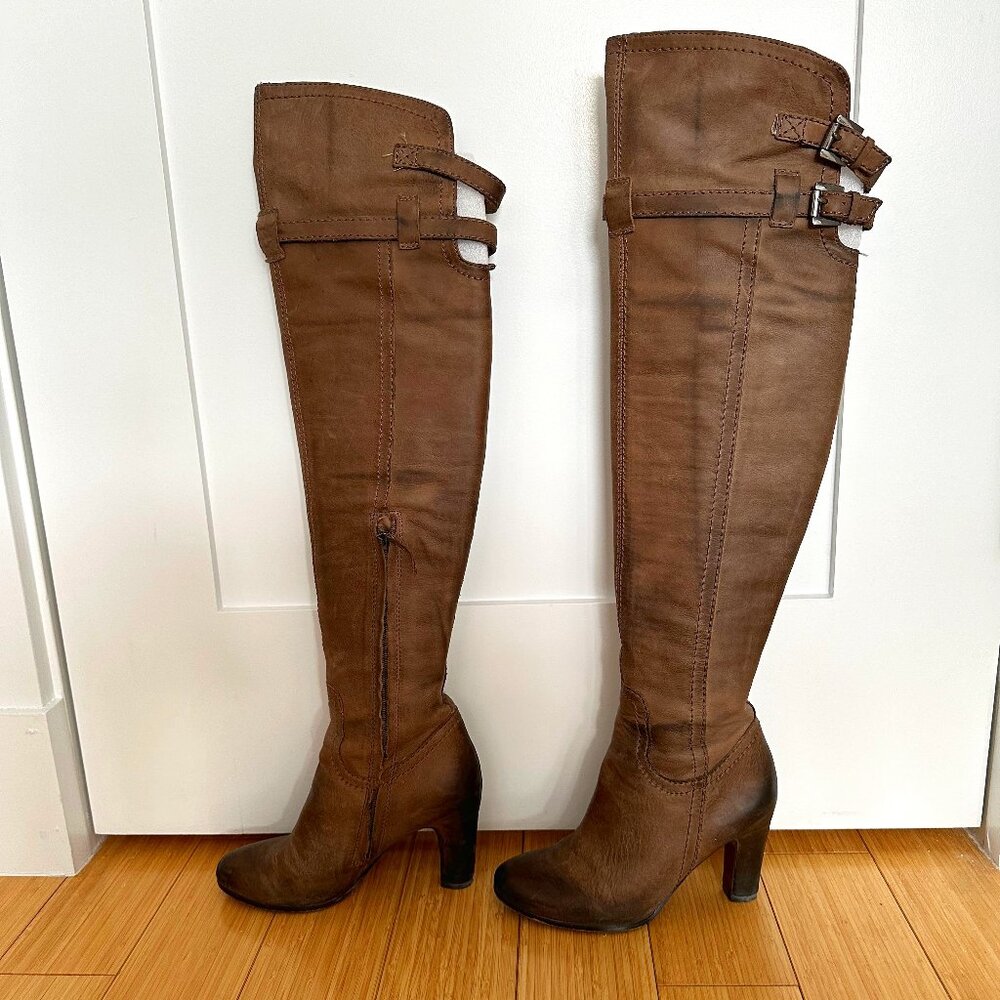 Sam Edelman Sutton Over-The-Knee Boot, brown/gray - Size 5.5